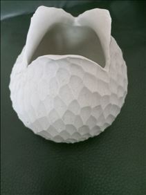 Abbildung: Dekovase ASA Selection carve Vase, natur D:10 cm/ H: 9,5 cm
