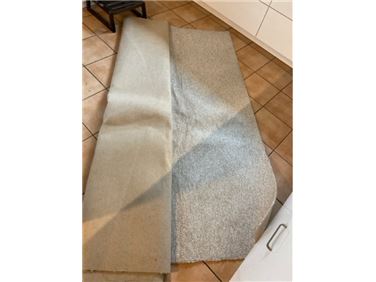 Abbildung: Auslegware hellgrau -guter Zustand- 8qm