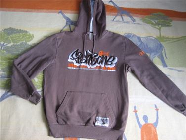 Abbildung: Kaputzen-Pullover Gr. S, warmes Fleece-Futter, kaum getragen