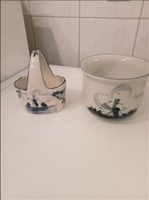 Abbildung: Set: Korb(12x9 cm) und Topf(D:11 cm/H:10 cm)