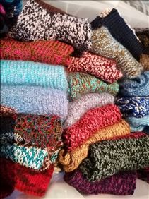 Abbildung: Socken handgestrickt unikat flauschig weich 35-39 neu