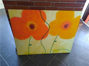 Abbildung: Blumenbild 100x80cm 