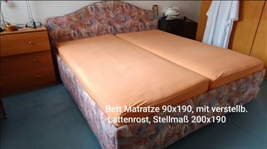 Abbildung: Bett, Doppelbett