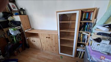 Abbildung: Wohnzimmer Set mit Vitrine 