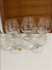 Abbildung: 5 zarte Cognac-Schwenker