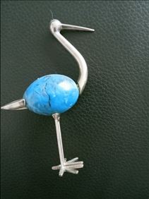 Abbildung: Deco -Storch ,H: 10cm