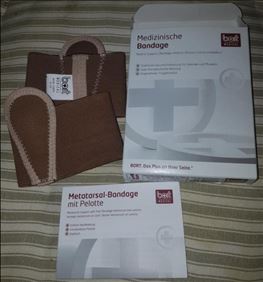 Abbildung: NEU Metatarsal-Bandage mit Pelotte BORT Gr.22