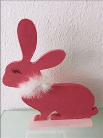 Abbildung: Unbenutzt. Osterhase (H:31 cm/B:28cm))