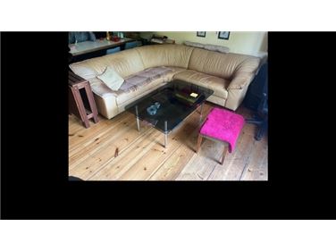 Abbildung: Büffelledersofa- sehr guter Zustand