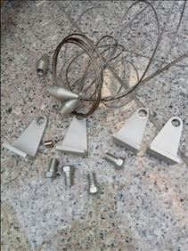 Abbildung: Unbenutzt .Gardinen-Seilsysteme +Zubehör.L: 3 m