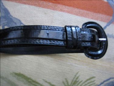 Abbildung: Lackleder-Gürtel für Konfektions-Gr. 36, einmal getragen