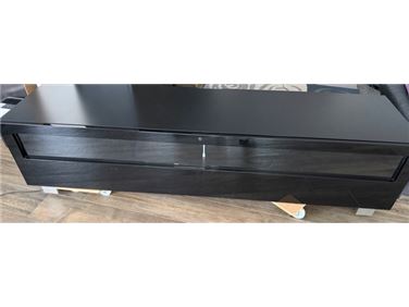 Abbildung: Lowboard schwarz mit Beleuchtung