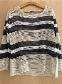 Abbildung: Pulli Gr 40 mit Netz Muster 