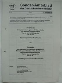 Abbildung: Sonder - Amtsblatt Nr. 14 der Deutschen Reichsbahn von 1992