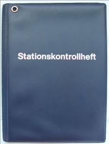 Abbildung: Stationskontrollheft f.A5 Kunststoff blau Abheftvorrichtung