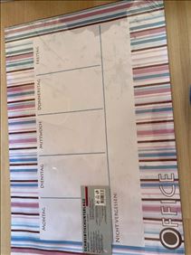 Abbildung: Schreib Tisch Unterlage neu