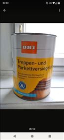 Abbildung: Rest von Treppen- und Parkettversiegelung