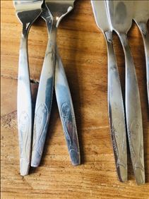 Abbildung: Fischbesteck mit Gravur