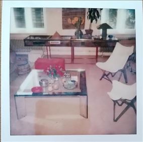 Abbildung: Chrome Glas Couch-Tisch 