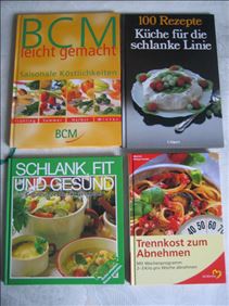 Abbildung: 4 Bücher, gebunden, teils unbenutzt