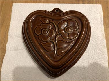 Abbildung: AnzeigeVitange Keramik-Herz-Backform, Pudding-Form