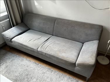 Abbildung: Sofa grau 200 x 90 gebraucht