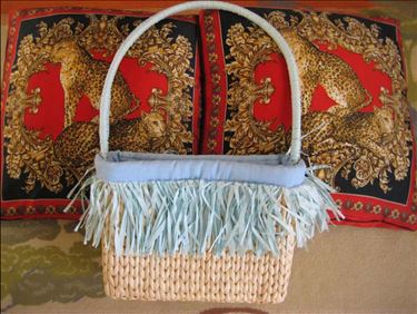 Abbildung: Korbtasche, Schultertasche aus Ibiza,unbenutzt