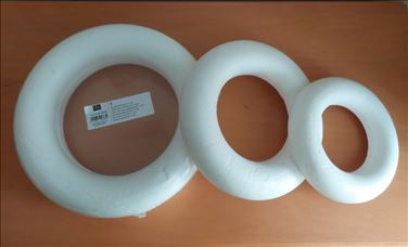 Abbildung: Styropor Ringe zum Basteln