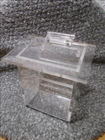 Abbildung: Transparenter Plexiglas-Zettelkasten für Format DIN-A-7.... 