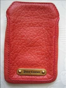 Abbildung: Leder-Handy-Etui Juicy Couture,sehr gut erhalten