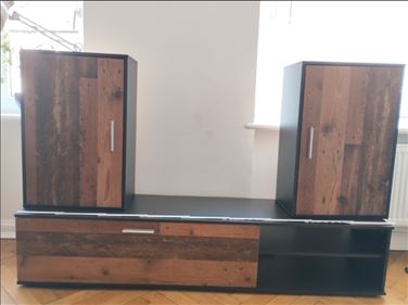 Abbildung: Wohnwand dunkel b180cm 