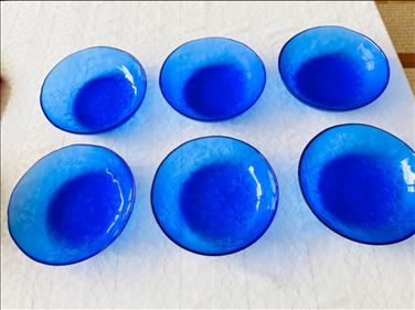 Abbildung: Villeroy + Boch Bellissimo blue - 6 große Glasteller/Bowl